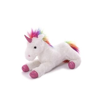 NEW Plushland Fluffy Plush Rainbow Unicorn Stuffed Animal Toy 14 Inches